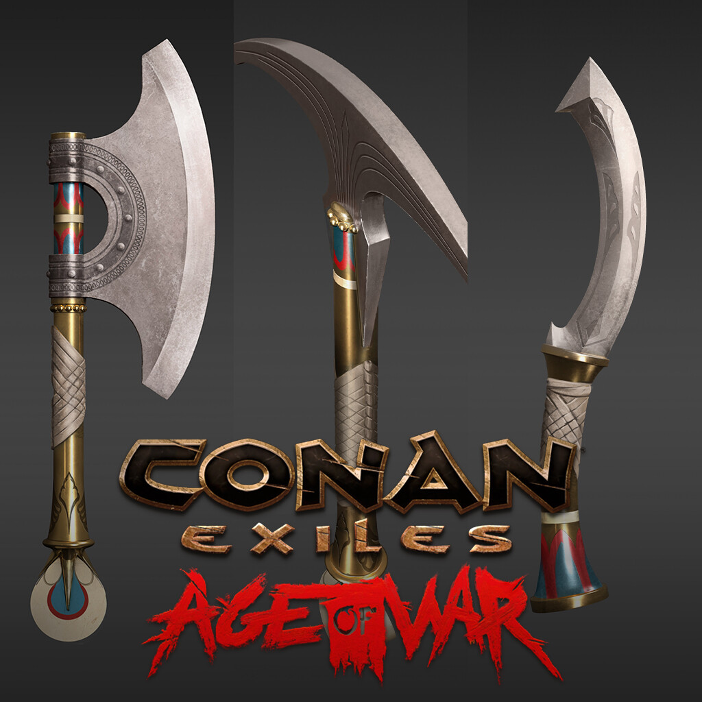 ArtStation Conan Exiles Age of War Treasure Hunter Weapons and