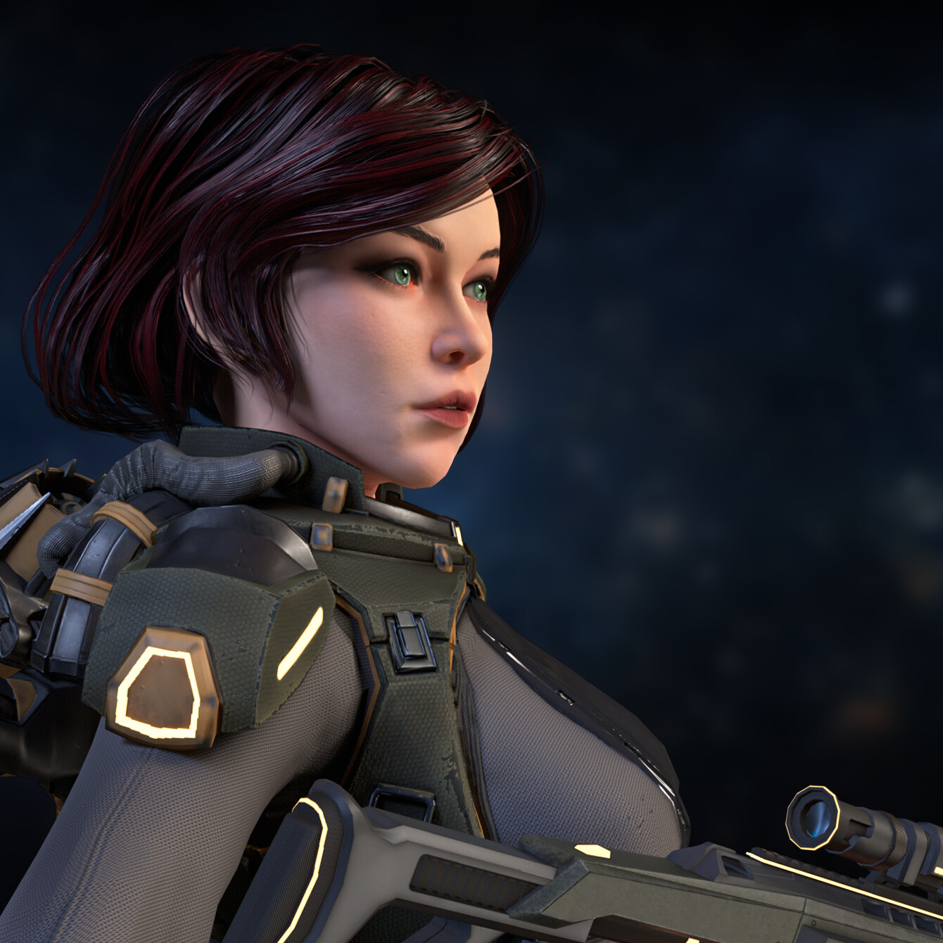 ArtStation - Space Scout Girl