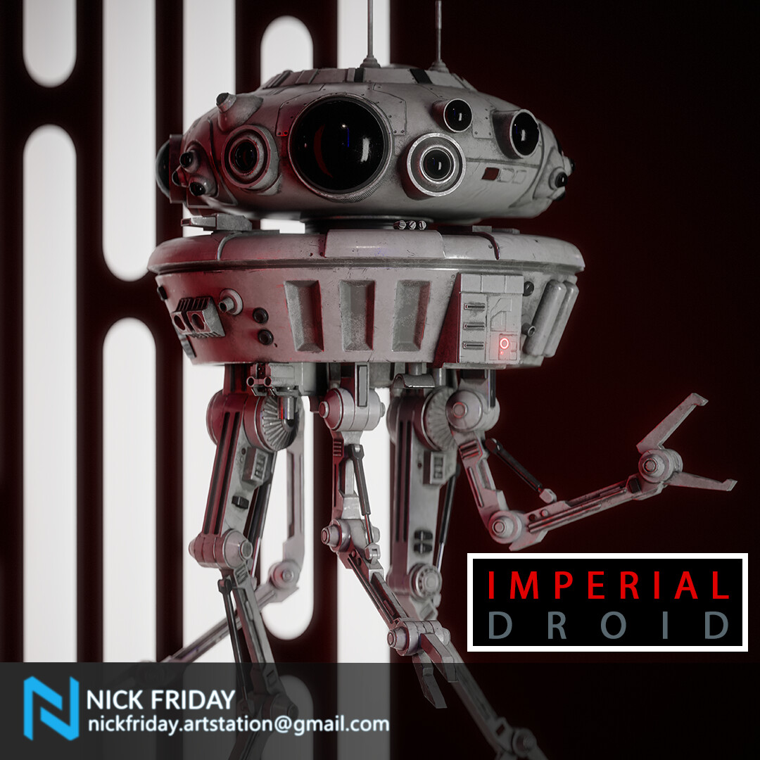 ArtStation - Imperial Viper Probe Droid Model:XJ9-CS14