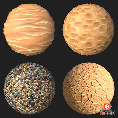 Substance - Stylized Painterly Desert Materials