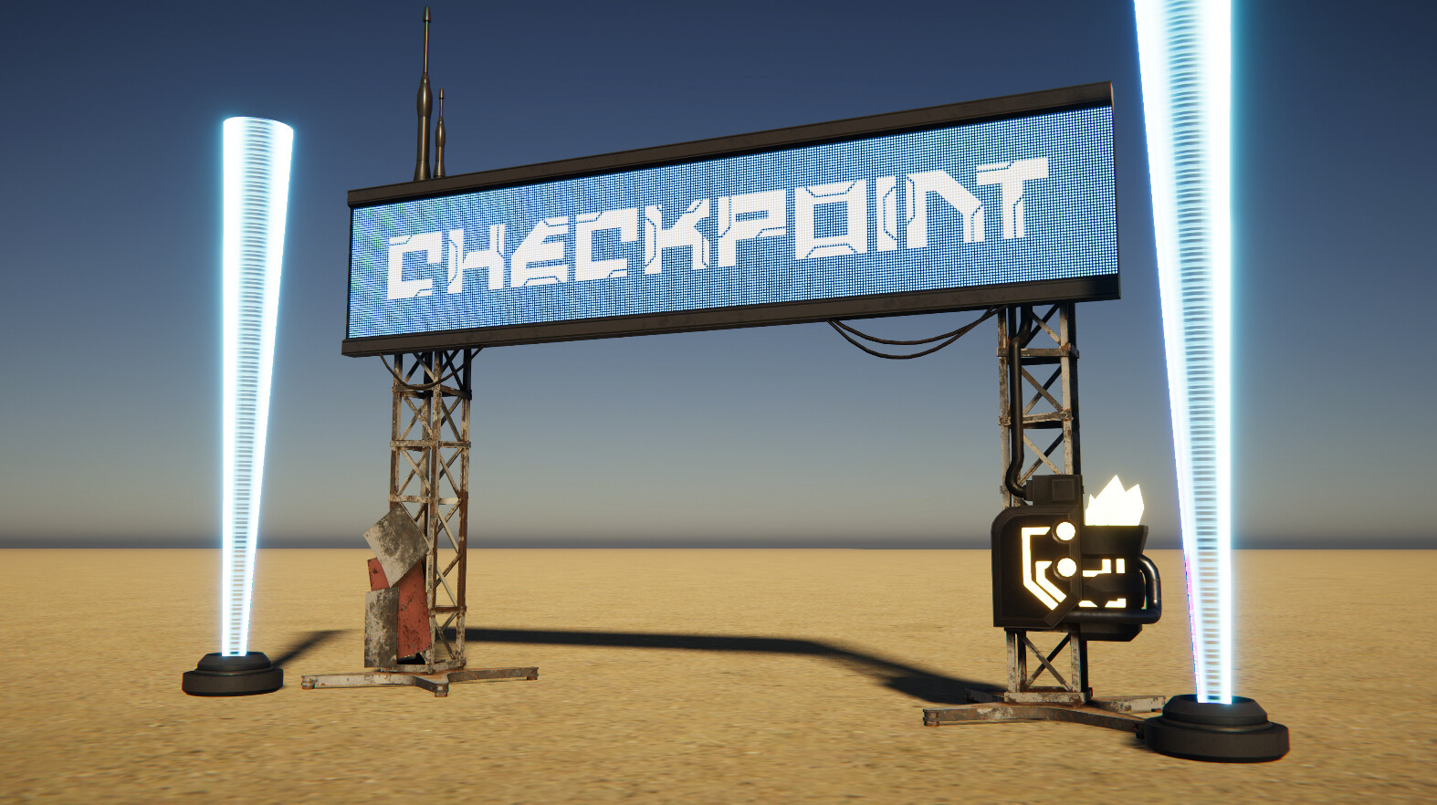 ArtStation - Racing Game Checkpoint 3D Asset