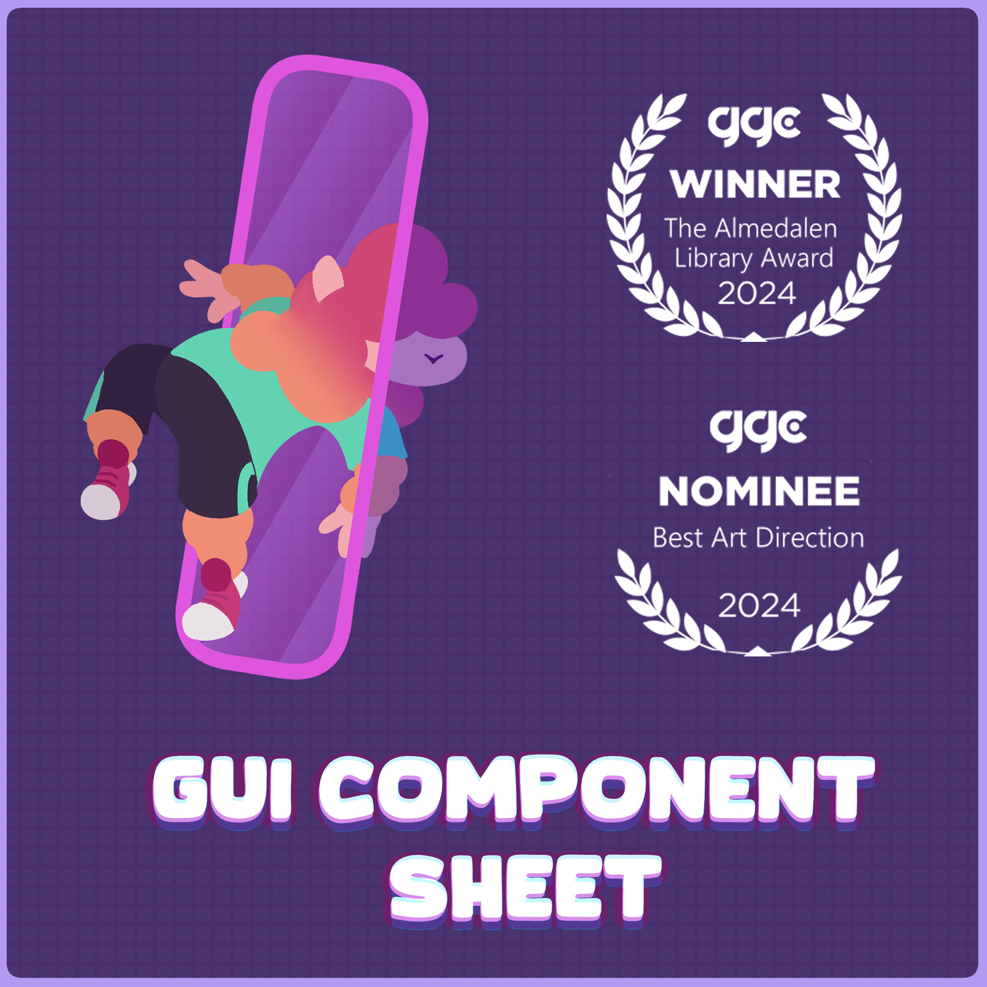 Ottilia Hedberg - The Social Grip: Llama Drama - GUI Component Sheet