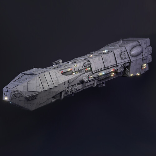 ArtStation - Carrack-class Light Cruiser