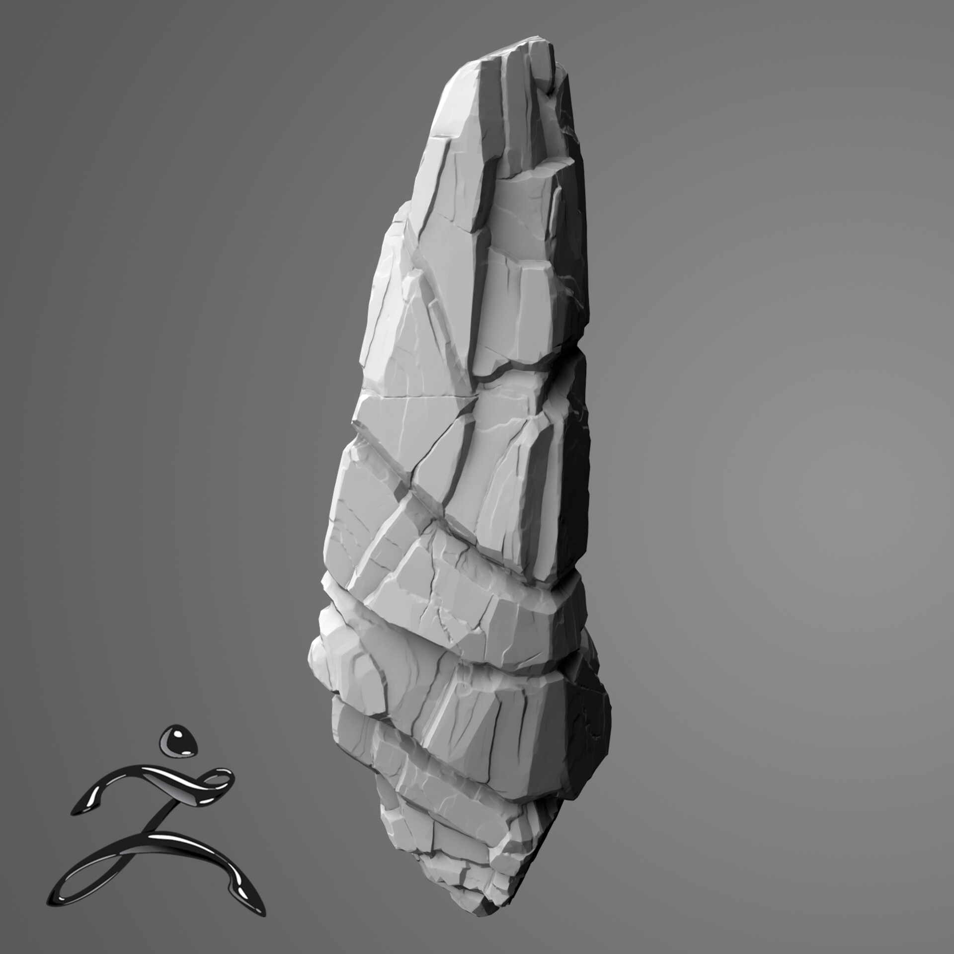 ArtStation - Rock sculpt practice