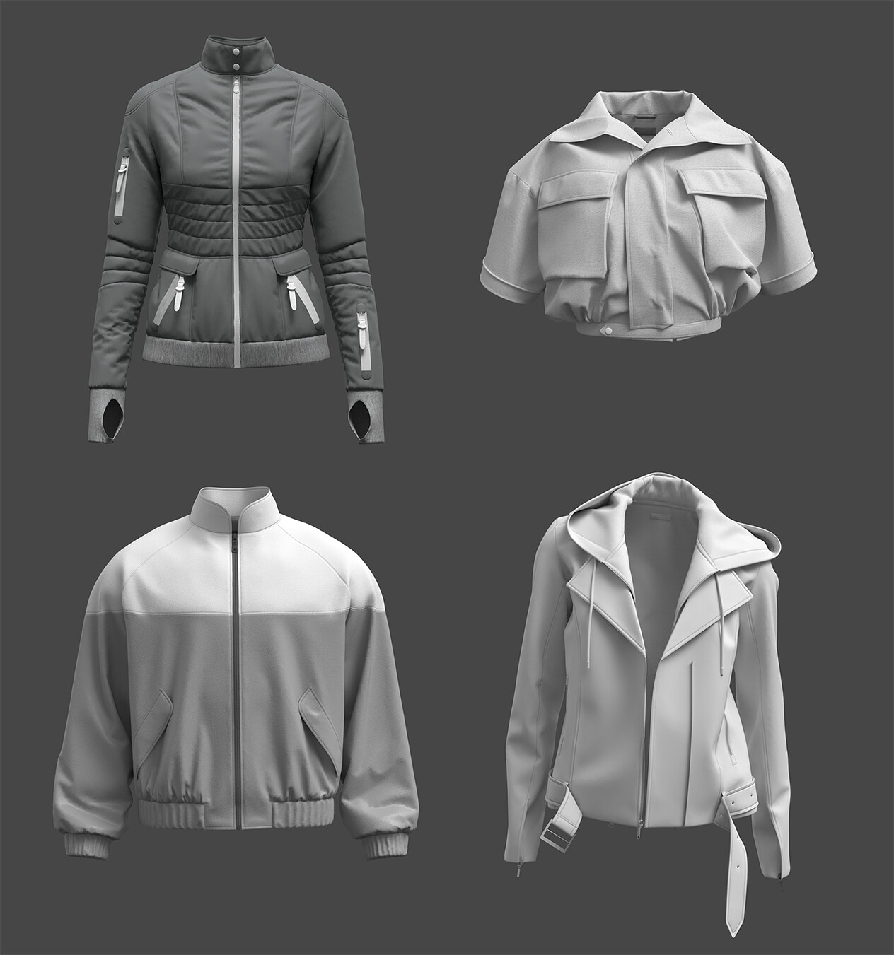 ArtStation - Garment exercises (Clo3D)