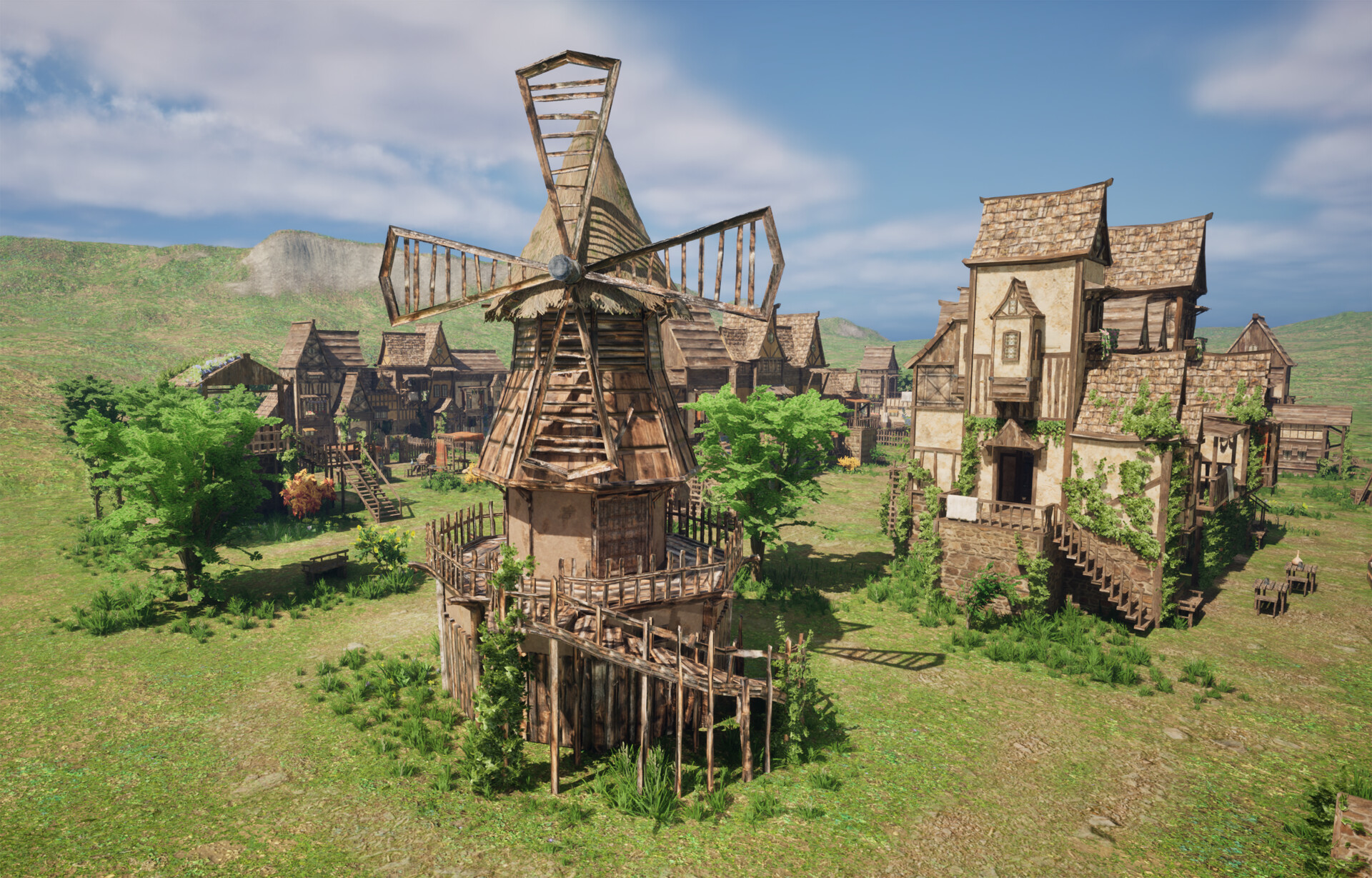 ArtStation - Medieval Village