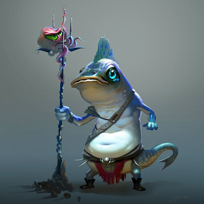 ArtStation - Warrior Fish