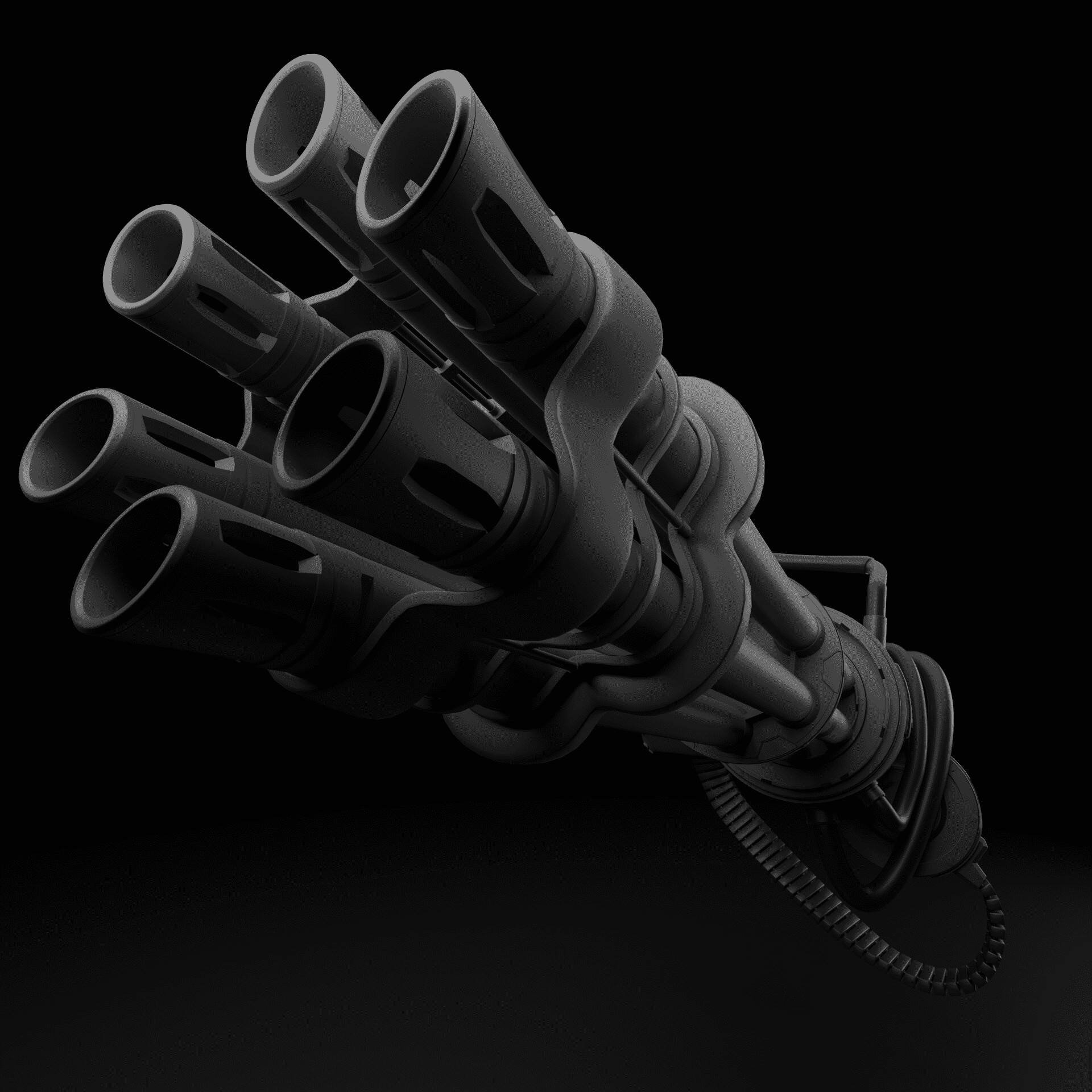 ArtStation - Mini-Gun Render