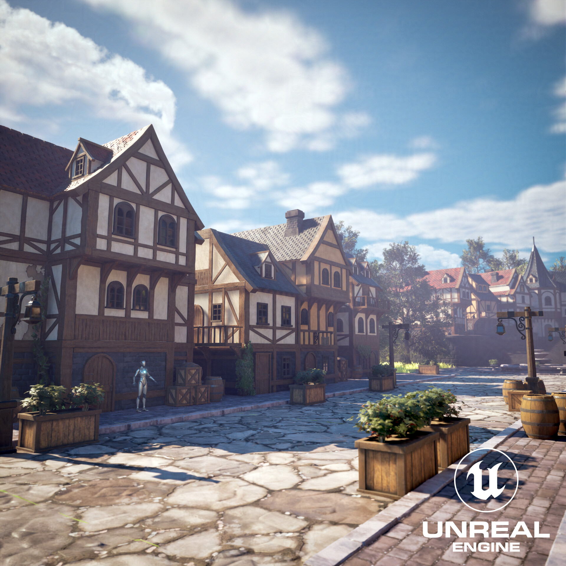 ArtStation - Medieval Town Environment