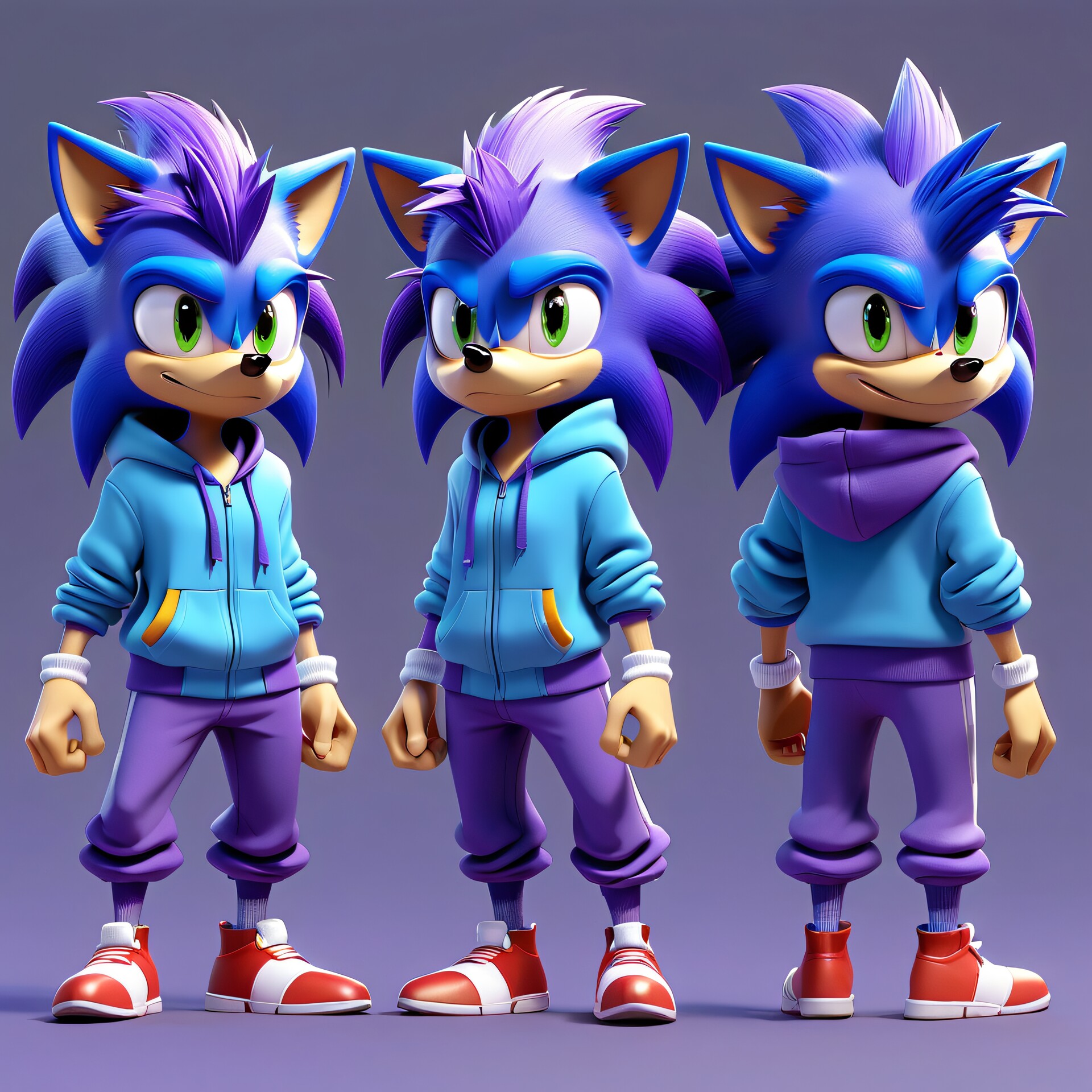 ArtStation - 210 Stylized Sonic | 4K | 3D Cartoon Concept Vol.50