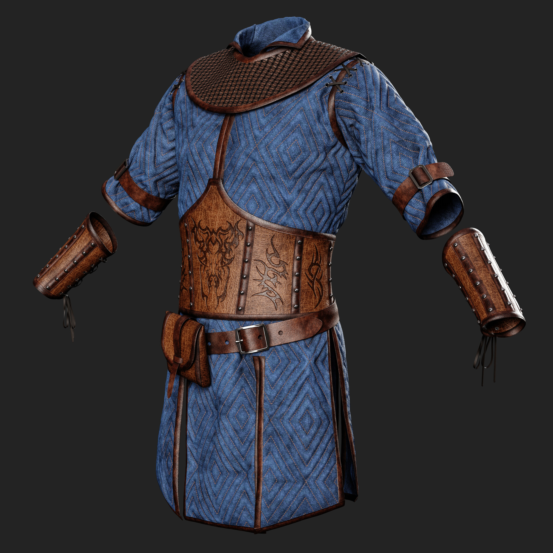 ArtStation - Medieval Outfit-MALE- MD/Clo3d + Smart Material + 4K ...