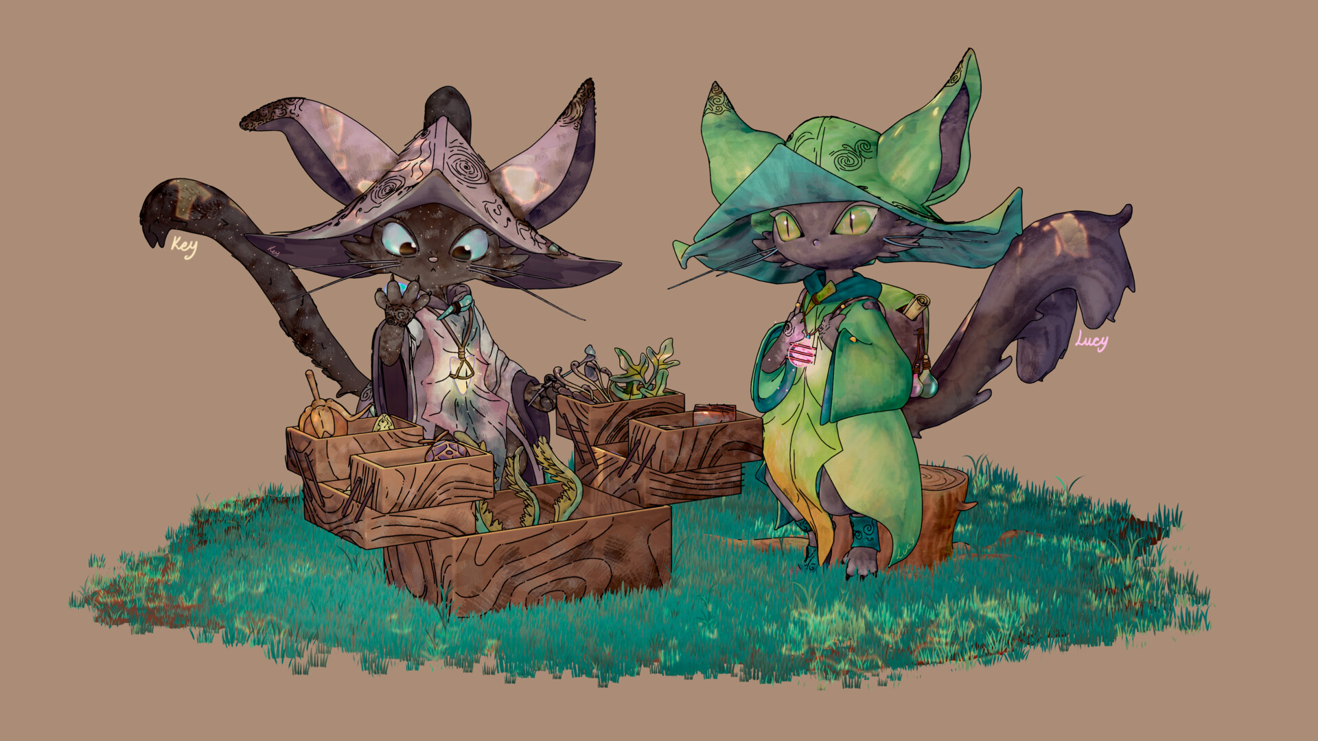 ArtStation - The Merchant Cats 🍃FanArt Ovopack🍃