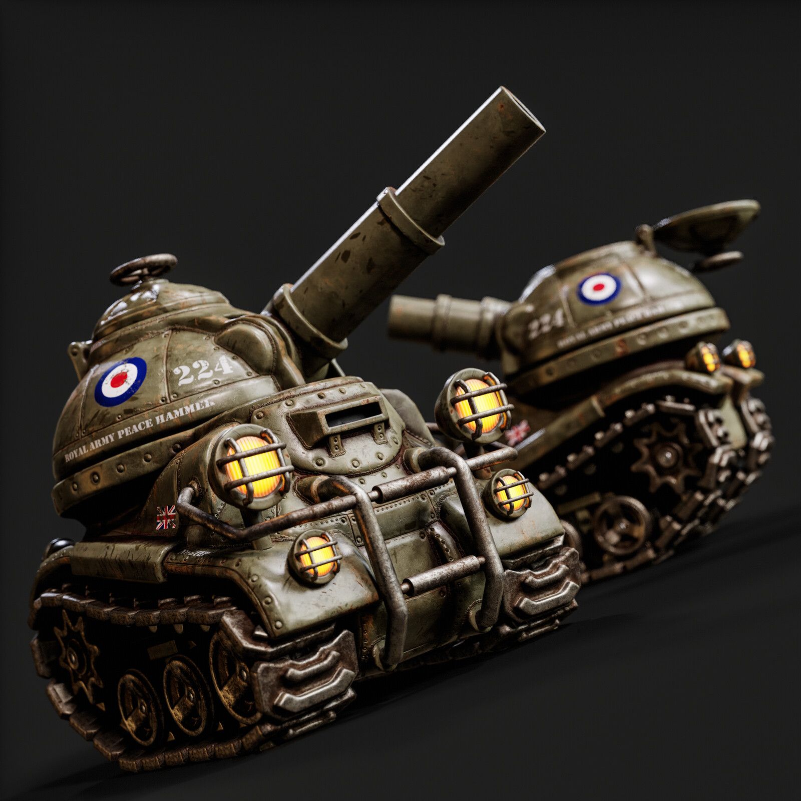 224-Peace Hammer Tiny Tank