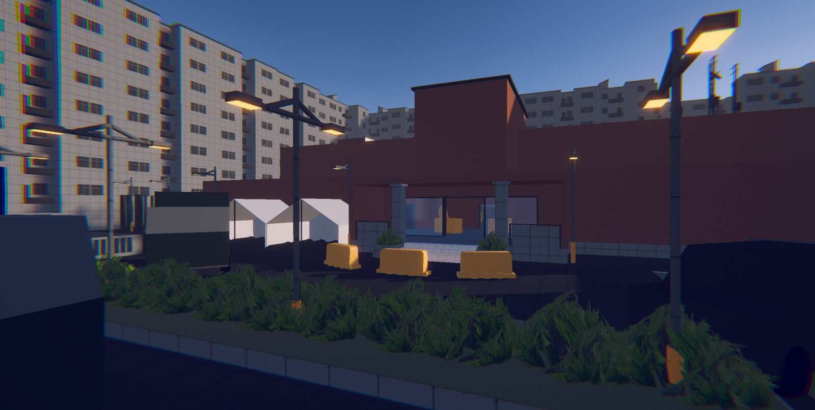 Level &amp; Combat design: Post-Apocalypse City (Blockout/Greybox)