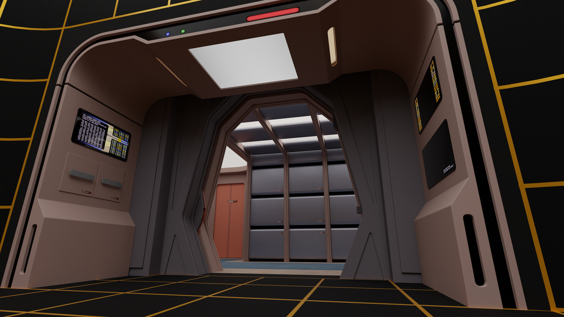 ArtStation - Paramount Studios Stage 9 - Star Trek: TNG - Holodeck Set ...