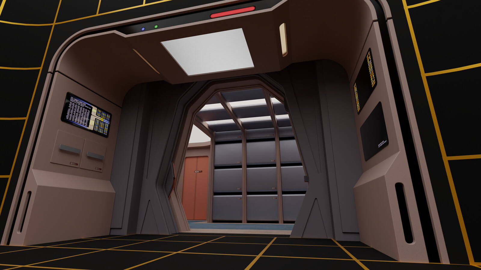 Paramount Studios Stage 9  - Star Trek: TNG - Holodeck Set Recreation