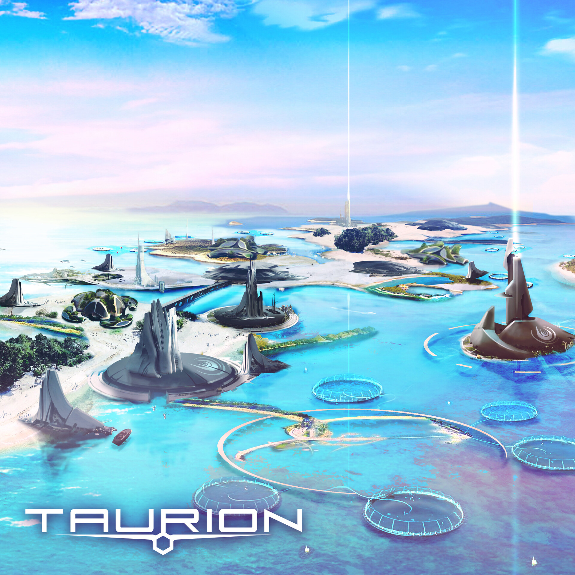 ArtStation - Water Planet Settlement Concept Art