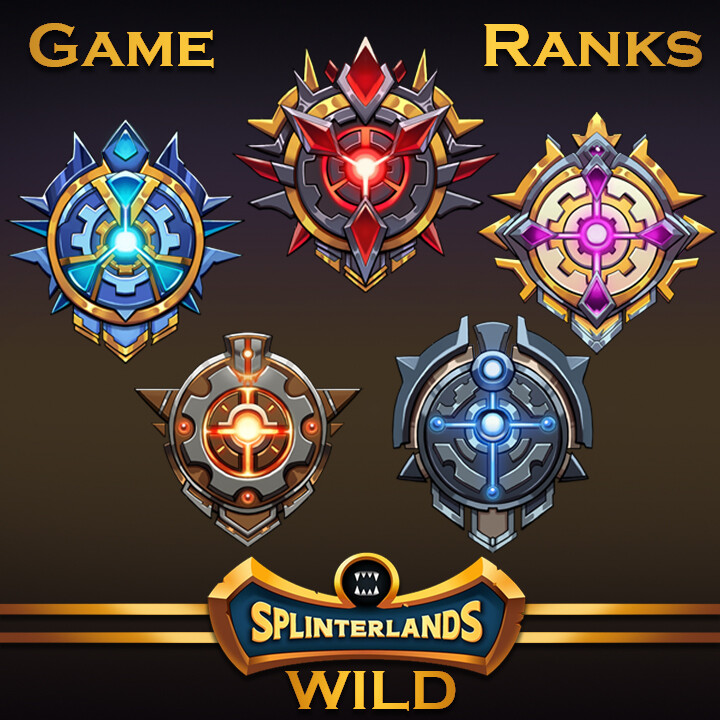 ArtStation - SplinterLands: UI Rank Badges WILD