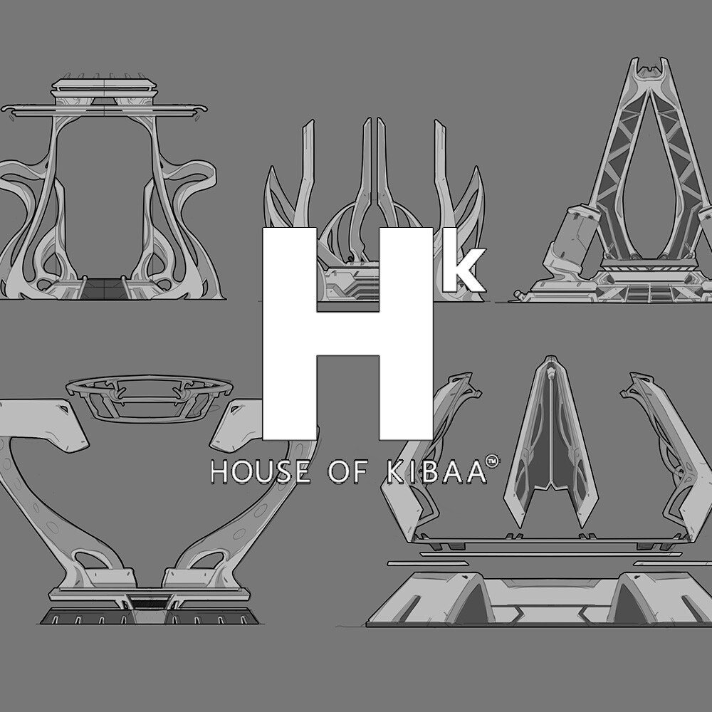ArtStation House of Kibaa sketches