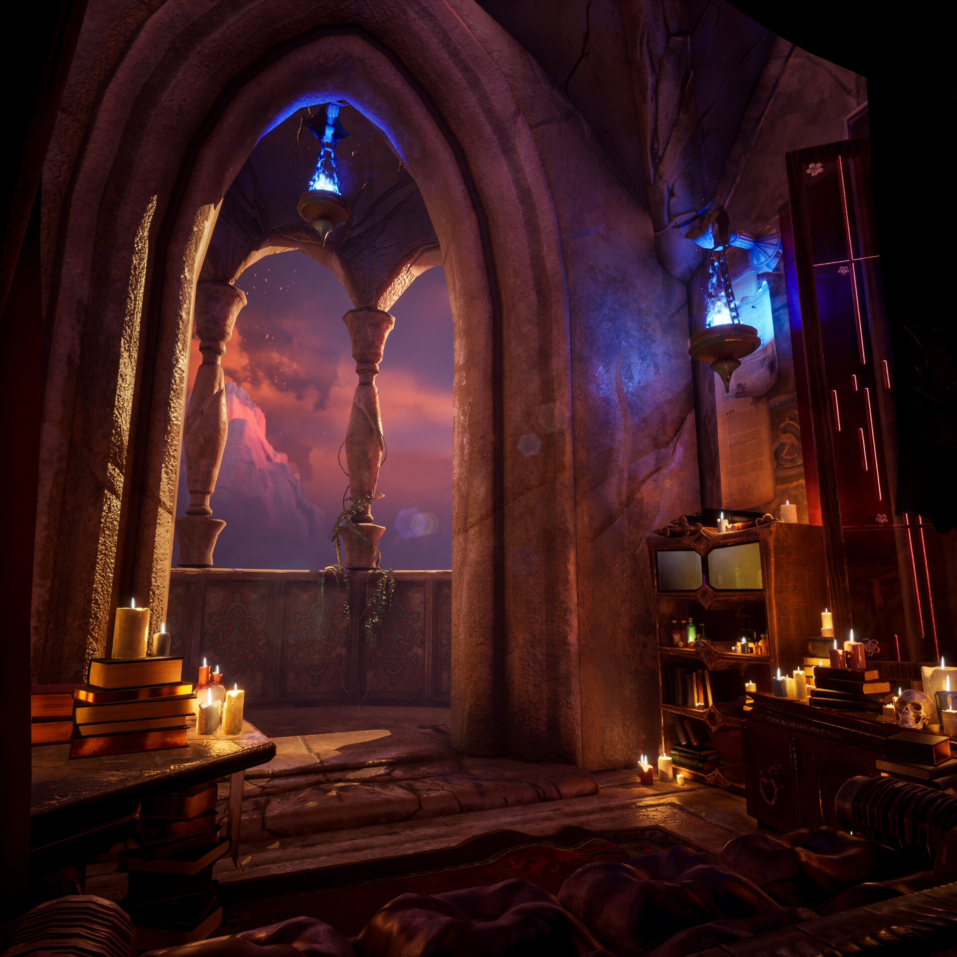 ArtStation - UE5 scene - The Mage's Quarters