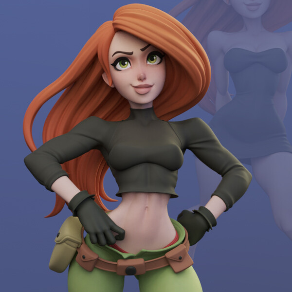 Dinamuuu 3D - Kim Possible, 3D Print Model