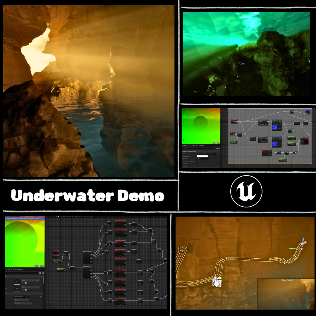 ArtStation - Underwater Cave project