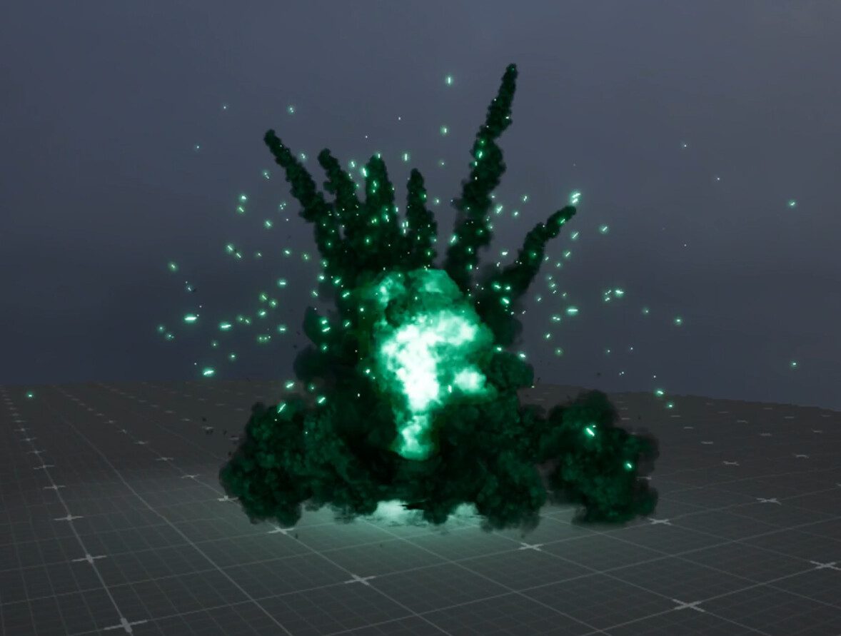ArtStation - Green Explosion VFX