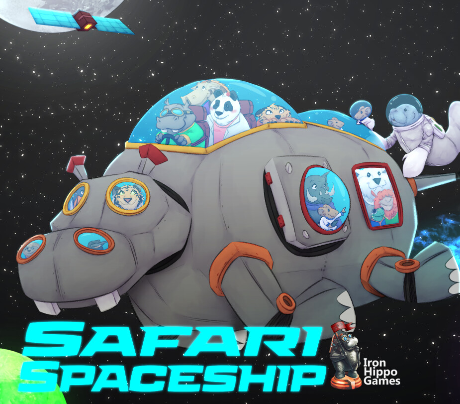 ArtStation - Safari Spaceship: Card Game / Published by Iron Hippo Games