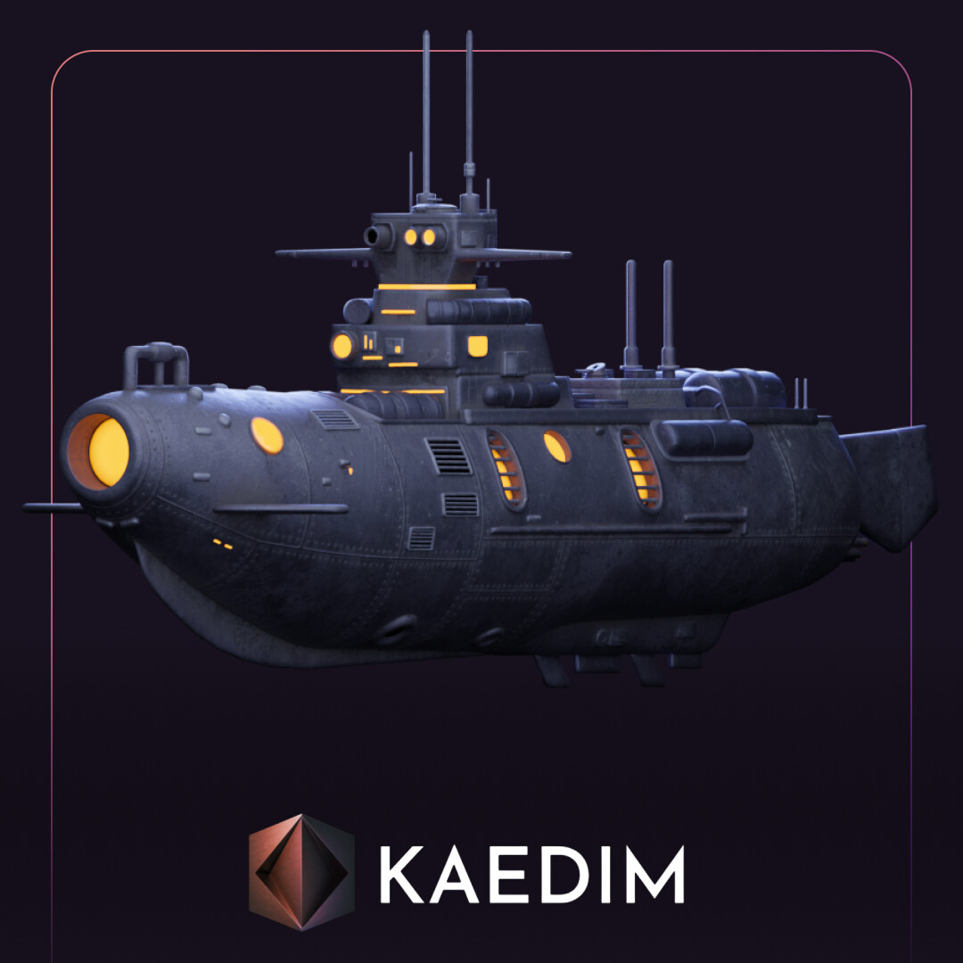 ArtStation - Submarine | 3D Realistic Game Asset | Kaedim