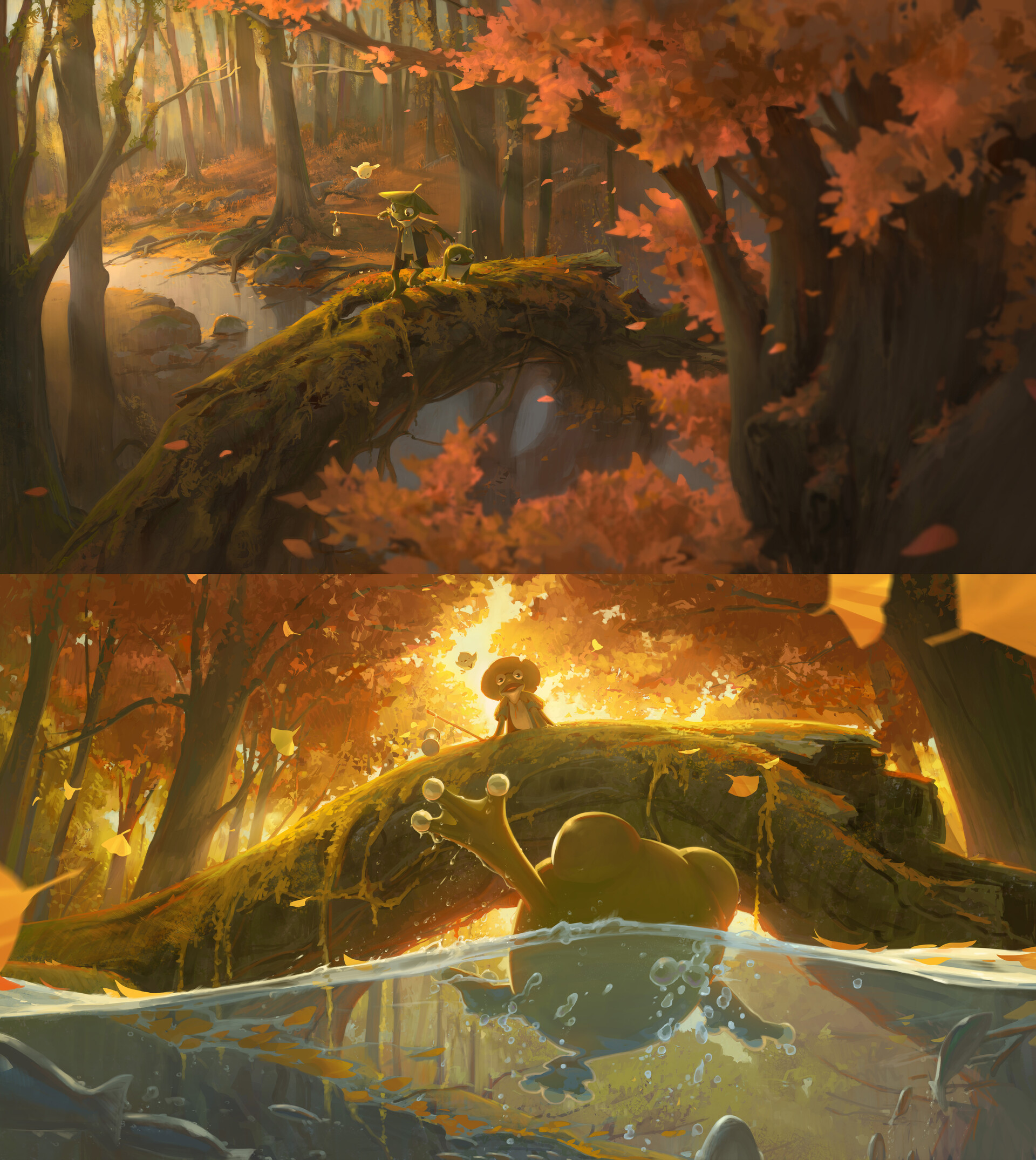 ArtStation - In the forest_Color board