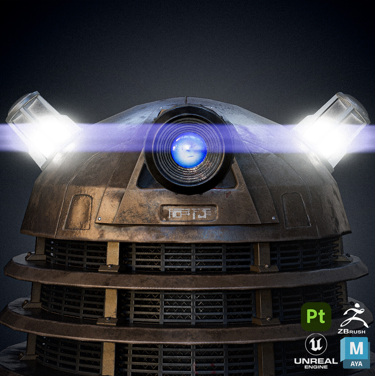 Artstation Dalek 3d Game Asset