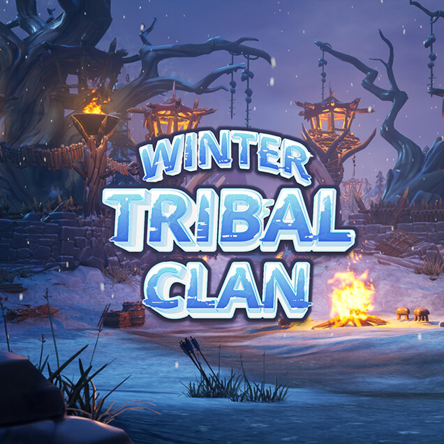 ArtStation - Full ENV - Winter Tribal Clan (Stylized PBR 3D Environment)