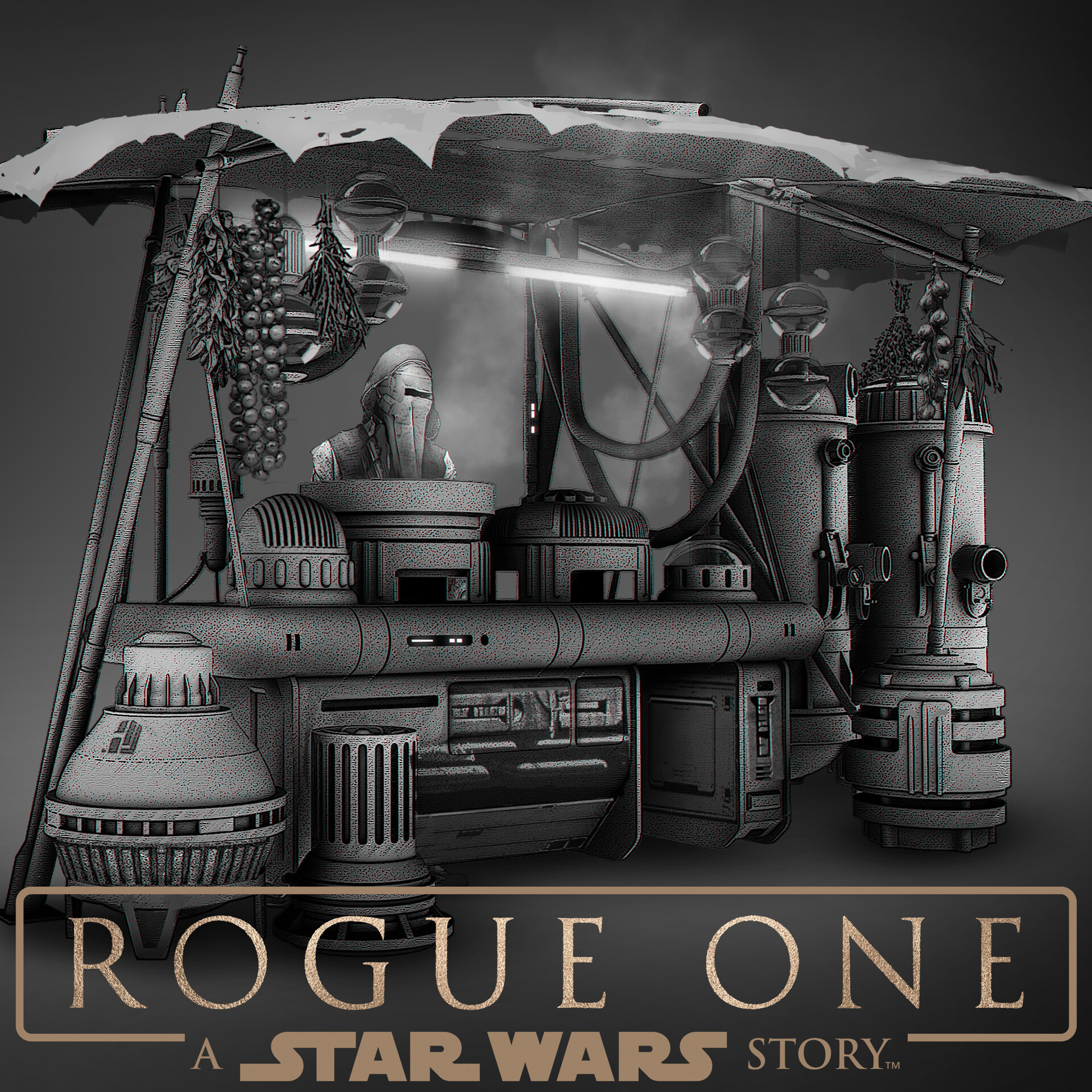 ArtStation - Rogue One - A Star Wars Story: Jedha Market Stall Kiosk