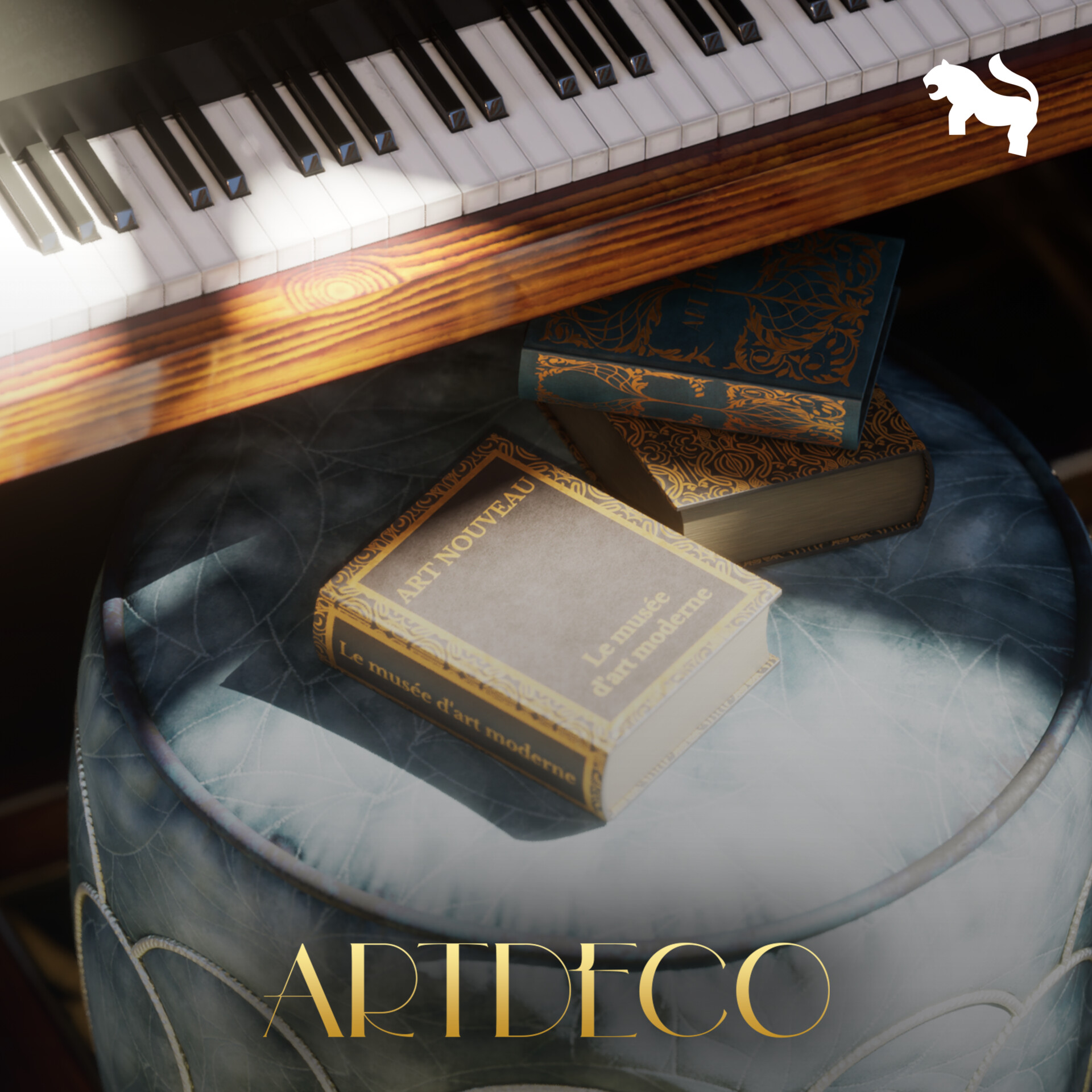ArtStation - Art Deco Music Room Props
