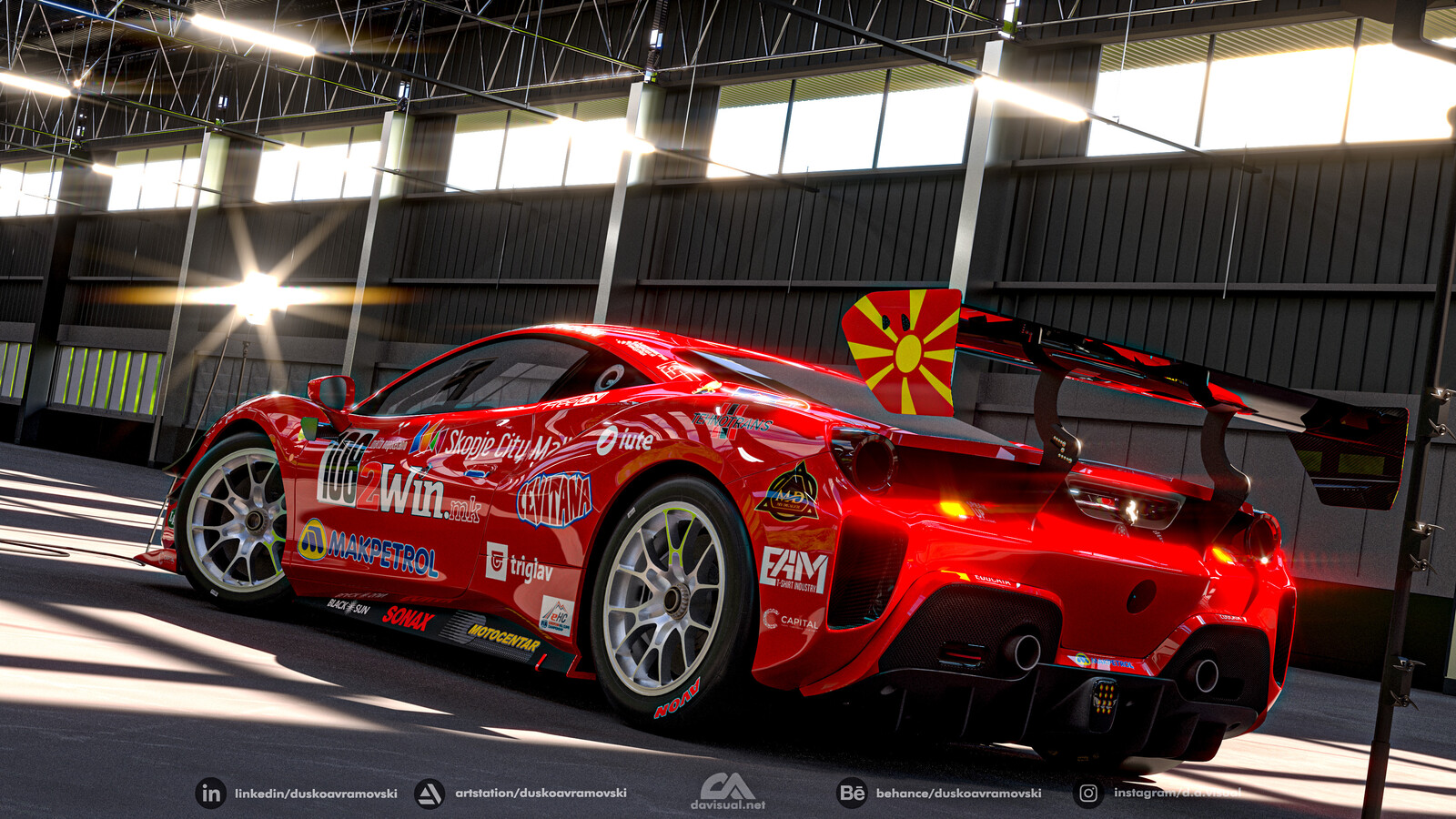 Igor Stefanovski Authentic no.108 Ferrari 488 - Dusko Avramovski