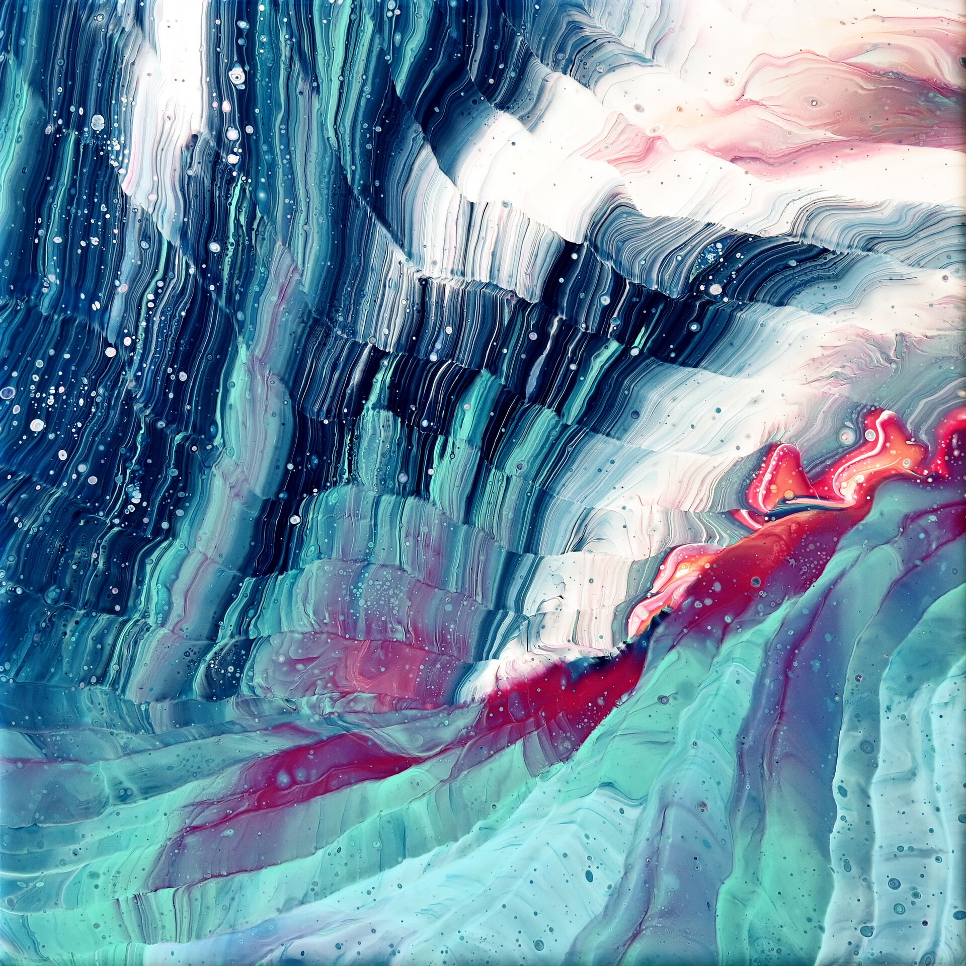 ArtStation Pleated Dustpan Acrylic Pour with Split Cup