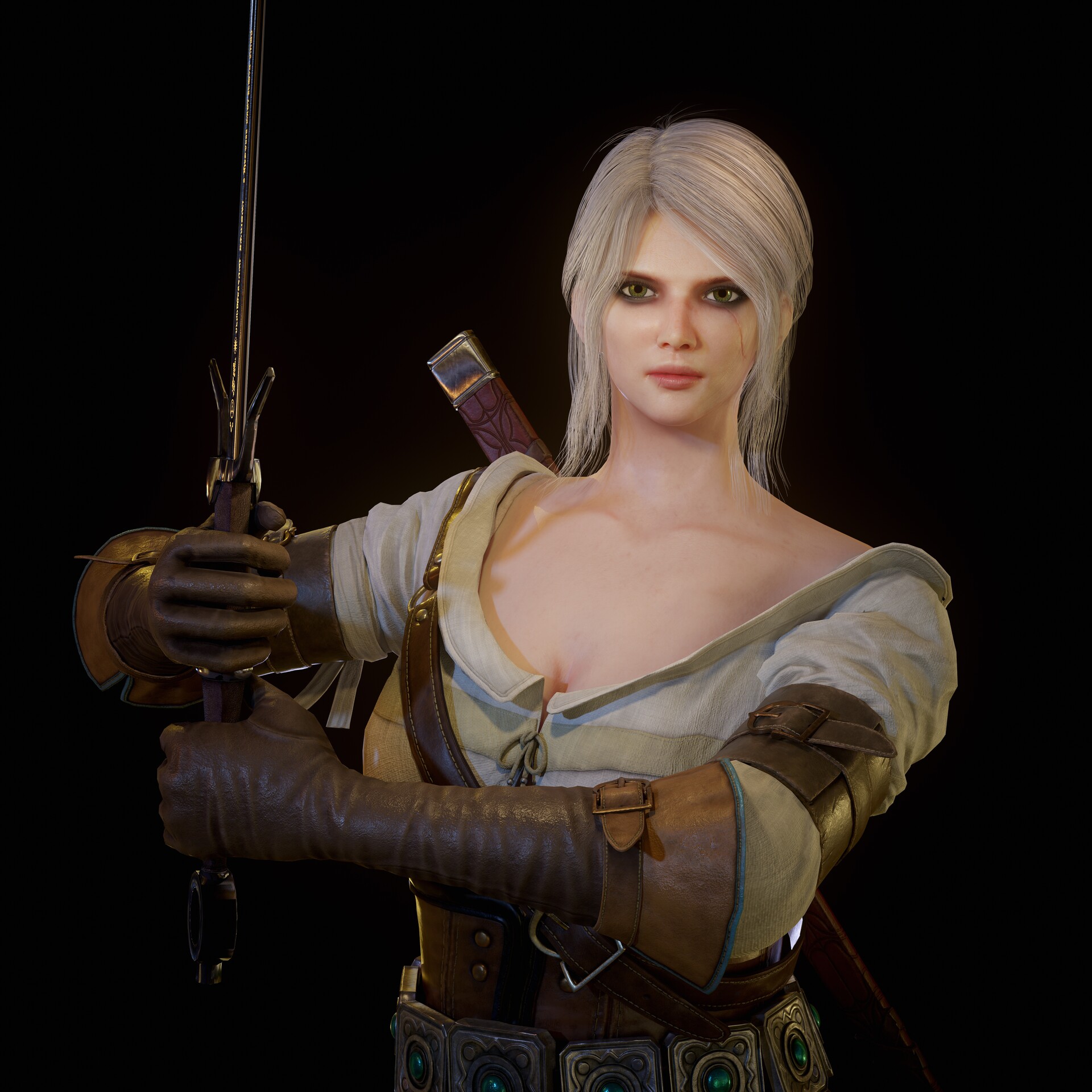Artstation witcher3 ciri fanmade