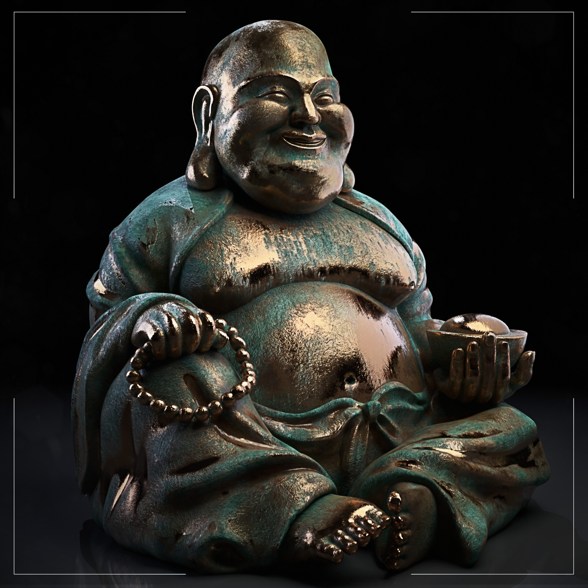 ArtStation - Hotei Temple- Sculpture