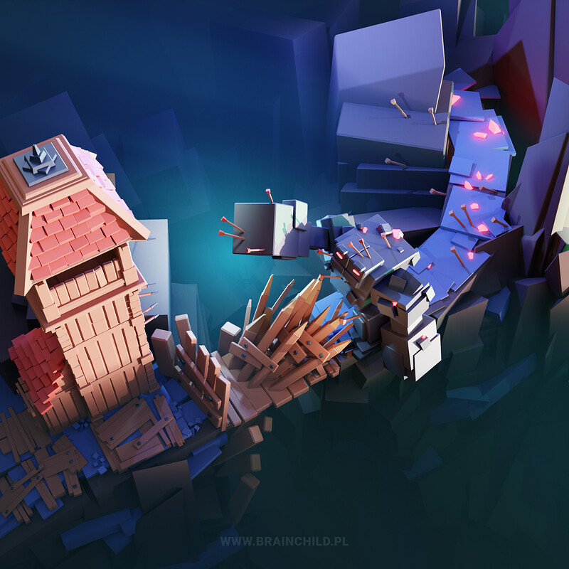 CUBES ONLY | Quick 3D Lowpoly Stylized Cube Worlds in Blender 3D [FULL PROCESS]