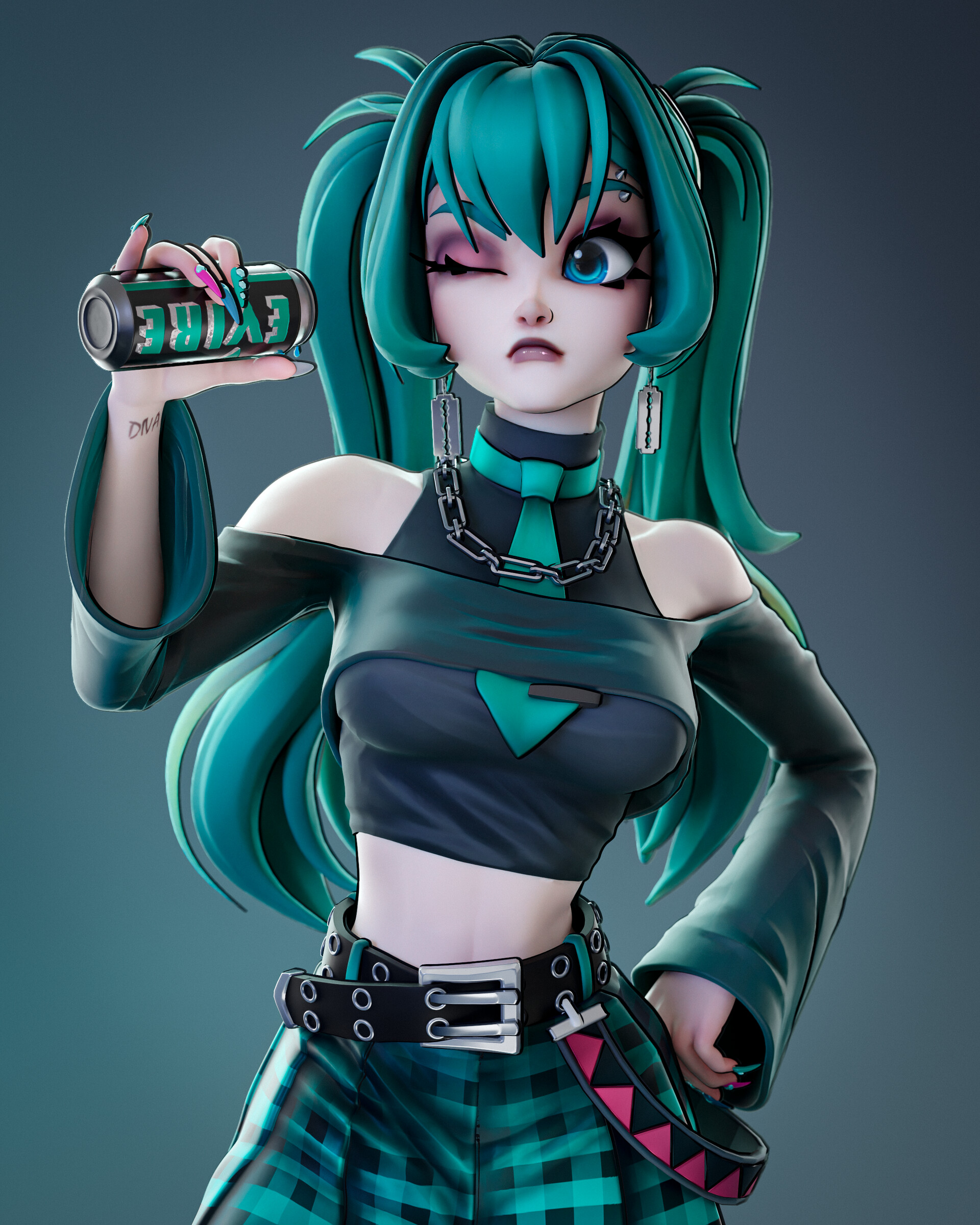 ArtStation - Alternative Hatsune Miku Fan Art