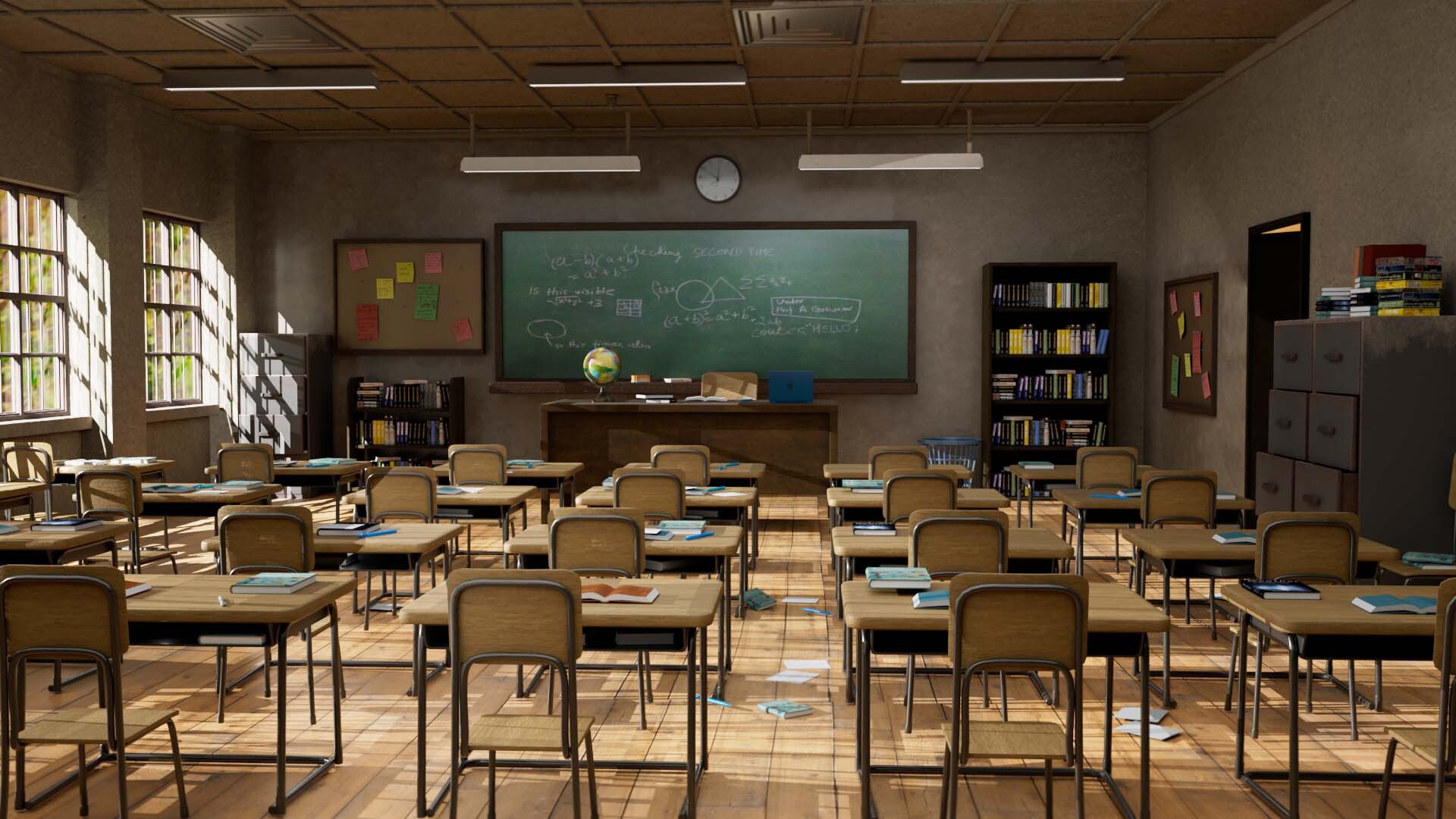 ArtStation - Classroom Interior