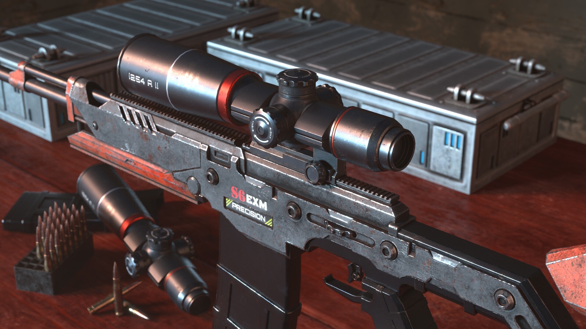 ArtStation - 3D Concept Rifle