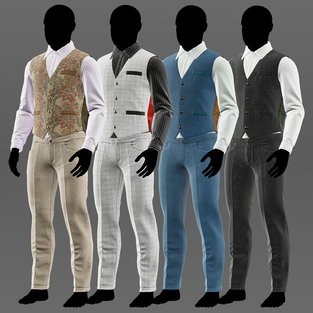 ArtStation - Men Classic Clothing for Metahuman