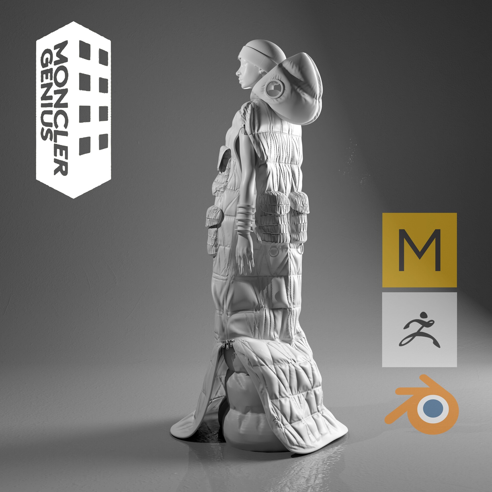 絶対的な信頼 Genius- of City Moncler - ArtStation Willow Statue Smith その他