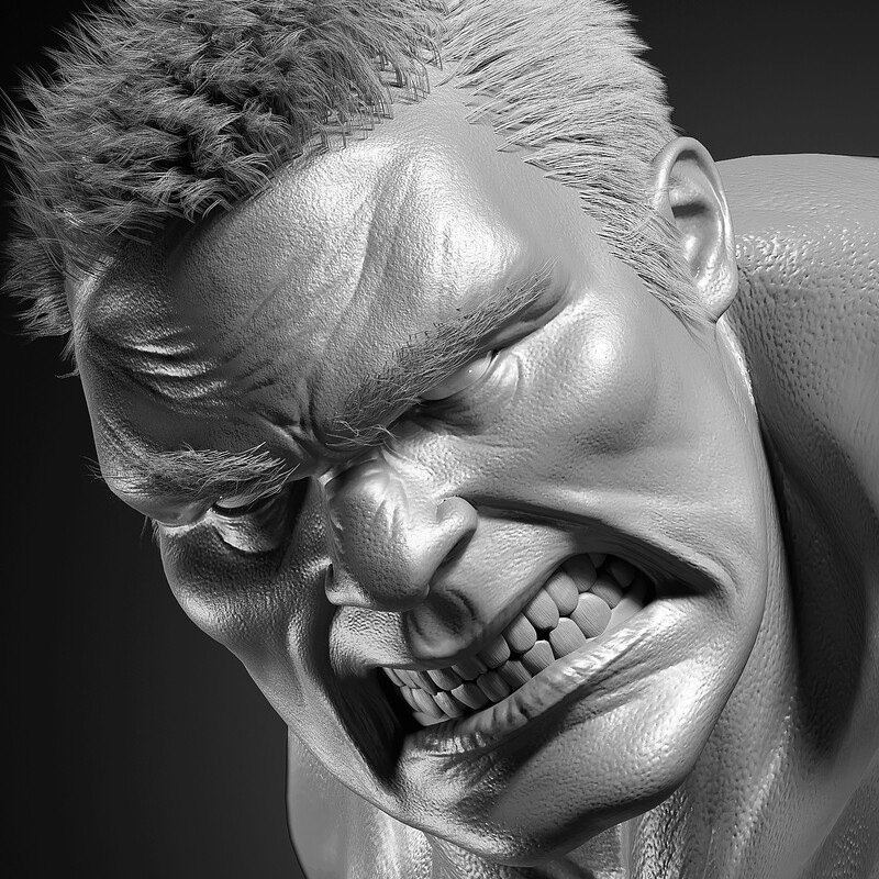 Red Hulk Clay Sculpt