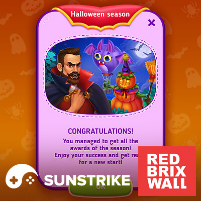 Park Town UI windows showing consistent game interface design across multiple screens and states