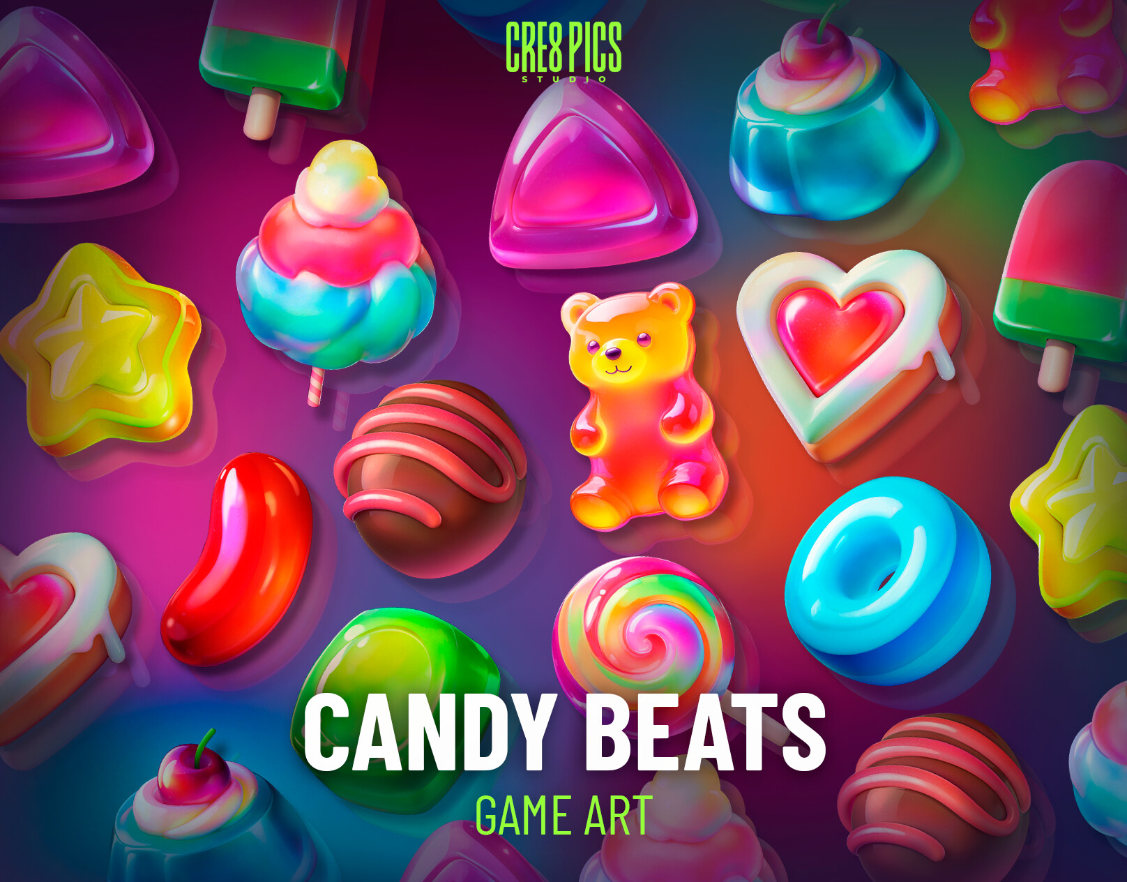 ArtStation - CANDY BEATS | game art