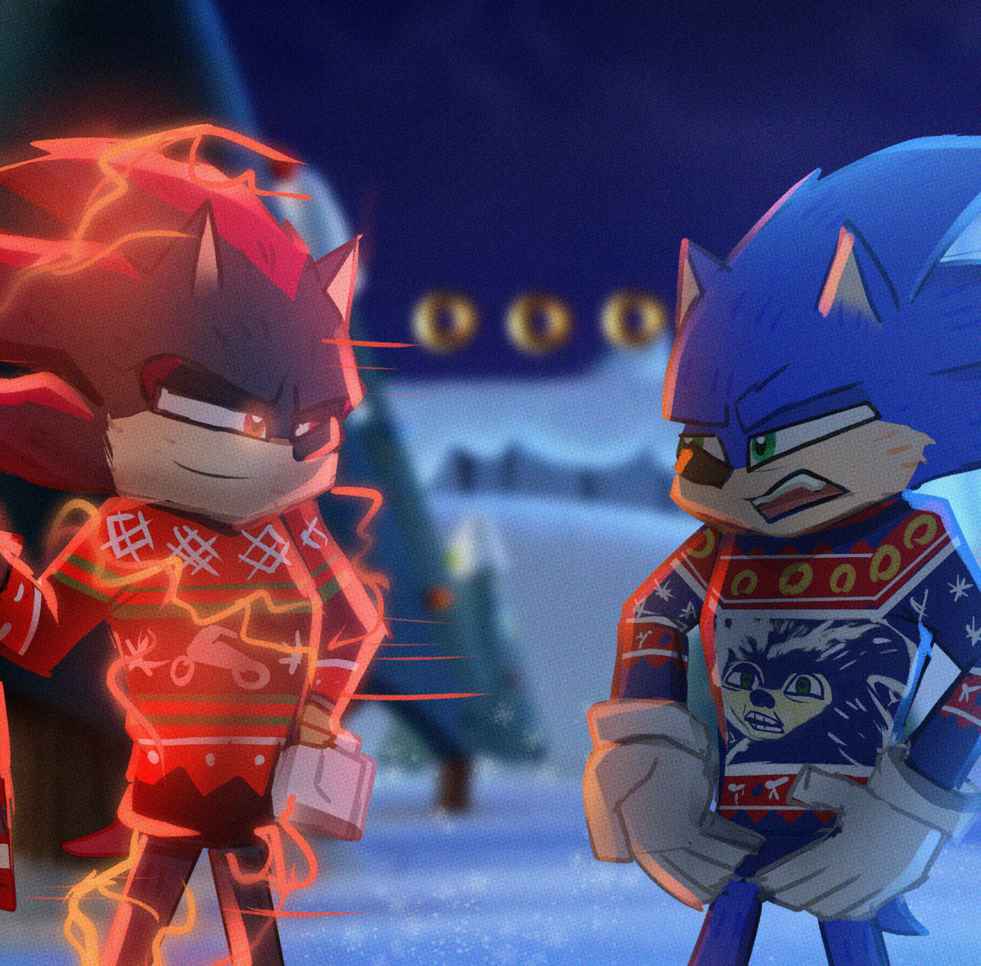 ArtStation - Ugly Sonic Sweater【Sonic Movie 3】