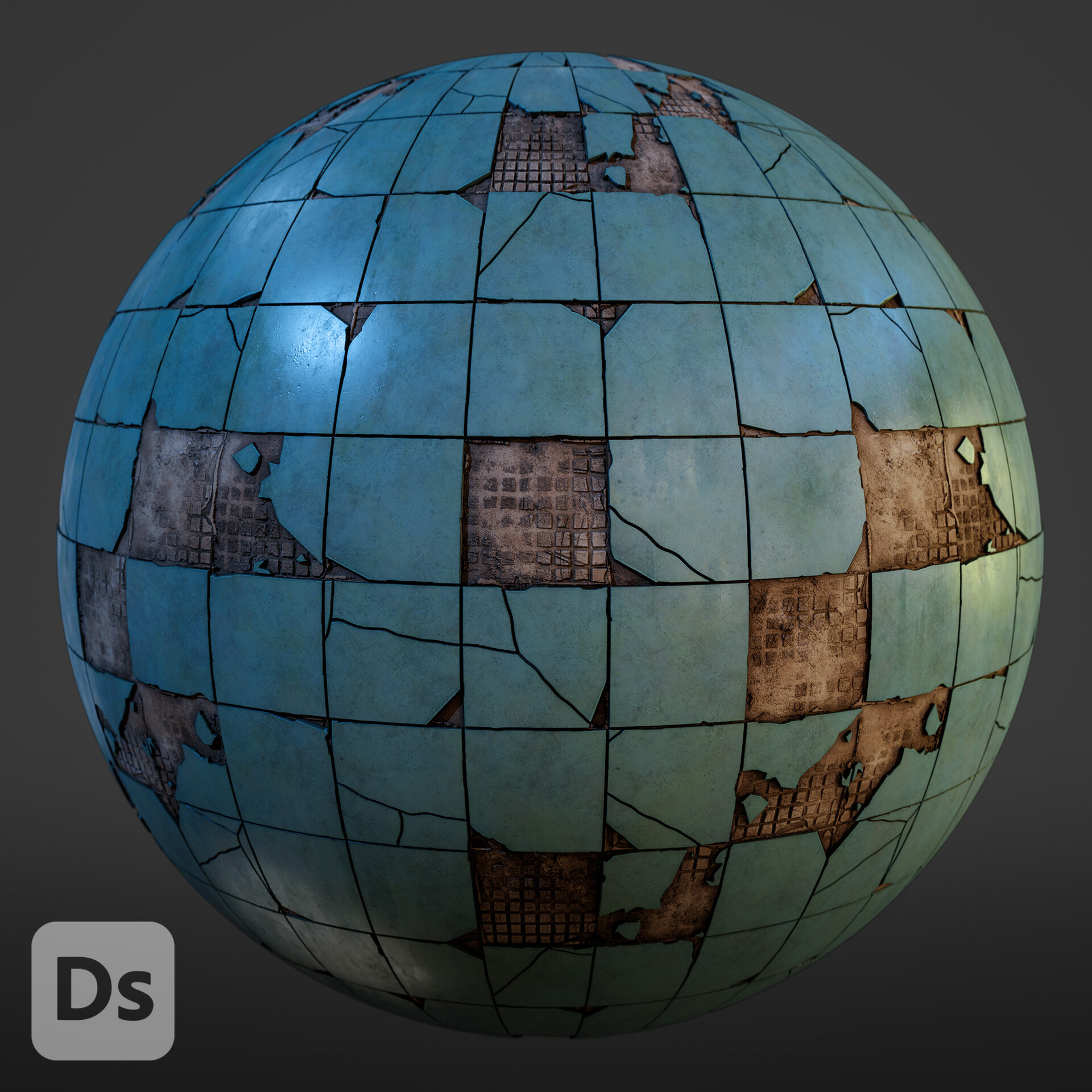 ArtStation - Ceramic Tile | Material Practice