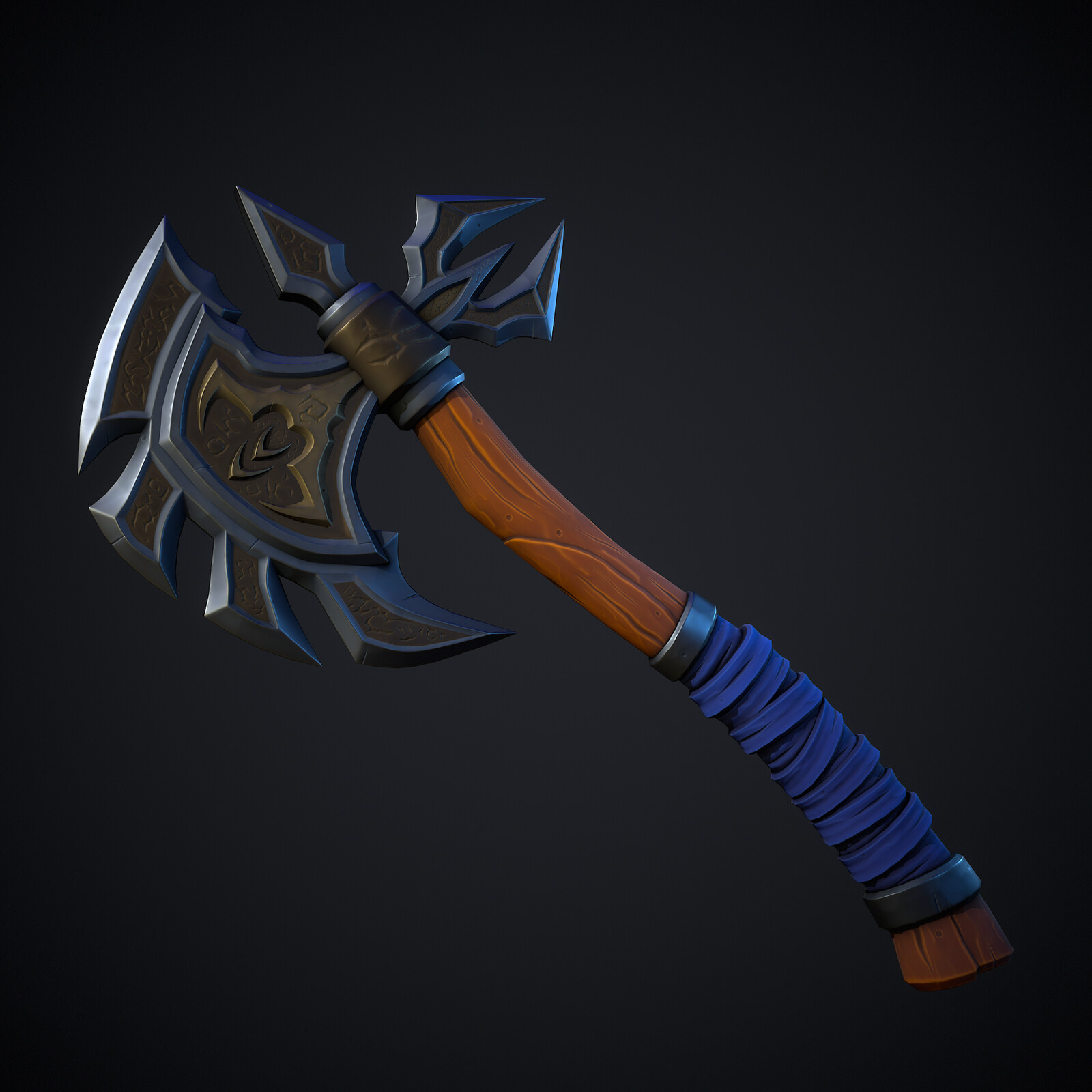 Stylized Fantasy Axe 03